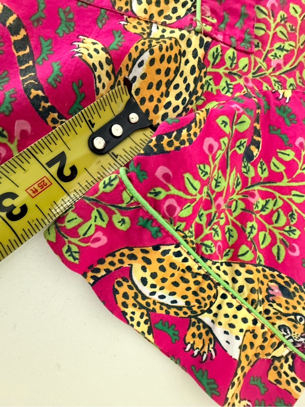 Print Fresh Pajama Set Womens XS Pink Bagheera Leopard 100% Organic Cotton - Picture 5 of 16
